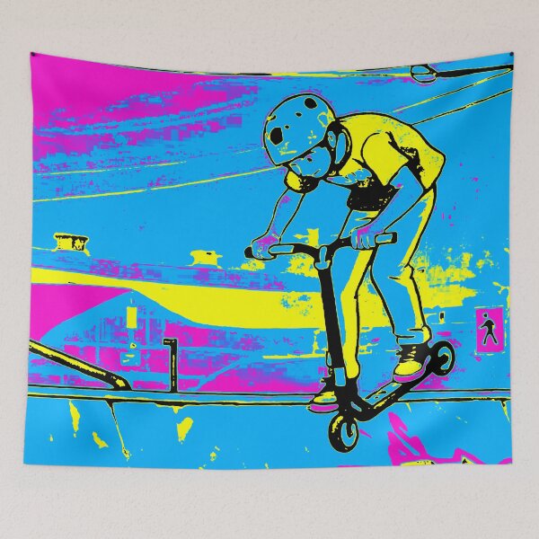 Item preview, Heading Down the Ramp - Scooter Rider designed and sold by NaturePrints.