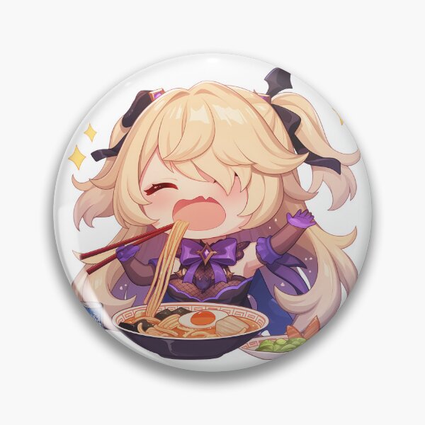 Item preview, Fischl Genshin Impact Gothic Chibi Ramen Slurp designed and sold by mildaclairmo.