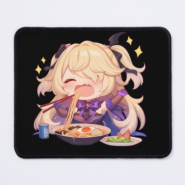 Item preview, Fischl Genshin Impact Gothic Chibi Ramen Slurp designed and sold by mildaclairmo.