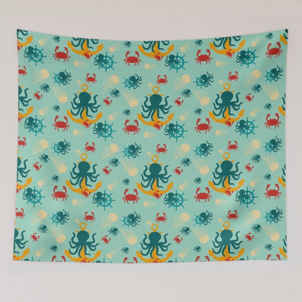 Item preview, Sea world in a light turquoise water designed and sold by StefanStudioArt.