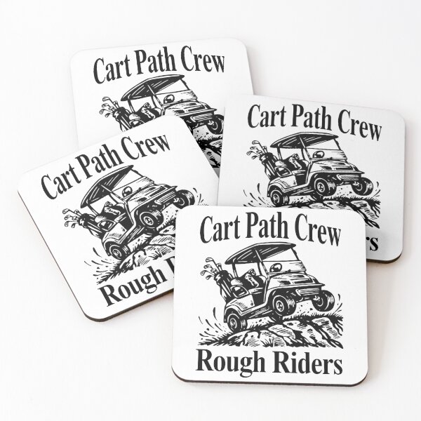 Item preview, Cart Path Crew Rough Riders Funny Golf Cart Golfer Humor Vintage Golfing Design designed and sold by WearVerse440.