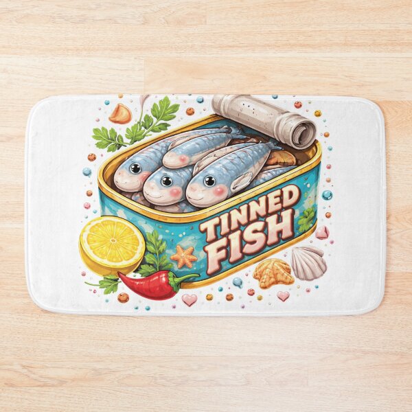 Item preview, Cute Tinned Fish Art – Kawaii Sardines Retro Seafood Aesthetic Design designed and sold by Wear Sculpt.