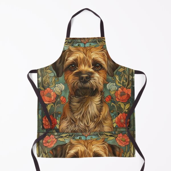 Item preview, Art nouveau Border Terrier designed and sold by MendaciousMina.