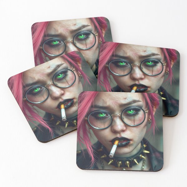 Item preview, Amy Sin: Edgy Cyberpunk Goth Portrait designed and sold by Insomnia Art Designs.