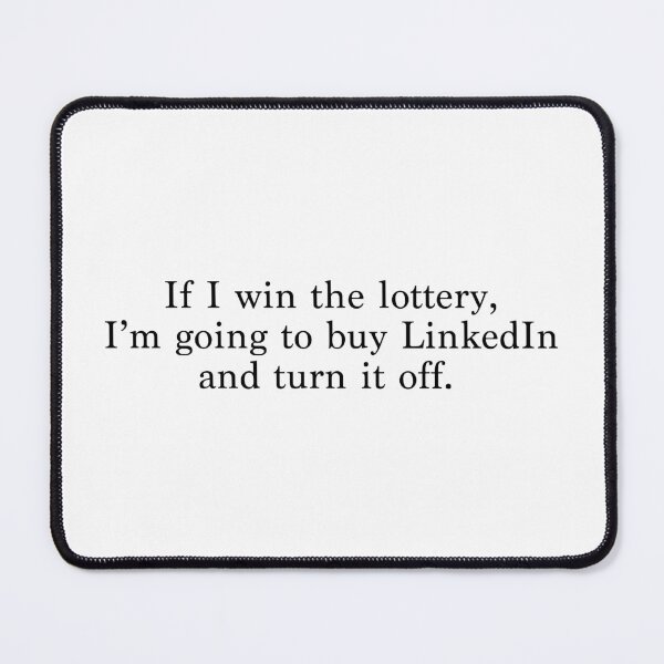Item preview, Turn LinkedIn Off – Funny Meme Stickers & T-Shirts designed and sold by myloveatfirstframe.