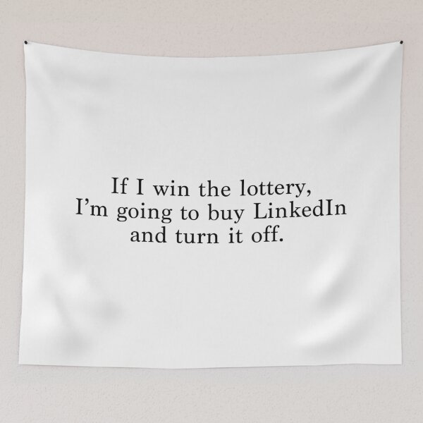 Item preview, Turn LinkedIn Off – Funny Meme Stickers & T-Shirts designed and sold by myloveatfirstframe.