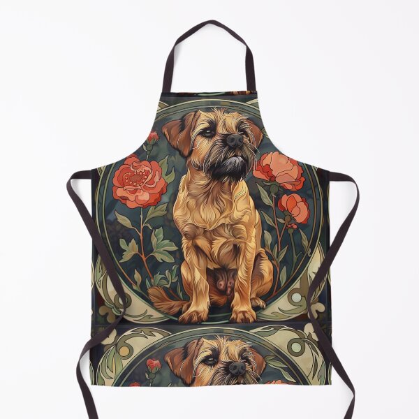 Item preview, Art nouveau Border Terrier designed and sold by MendaciousMina.