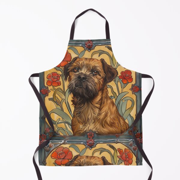 Item preview, Art nouveau Border Terrier designed and sold by MendaciousMina.