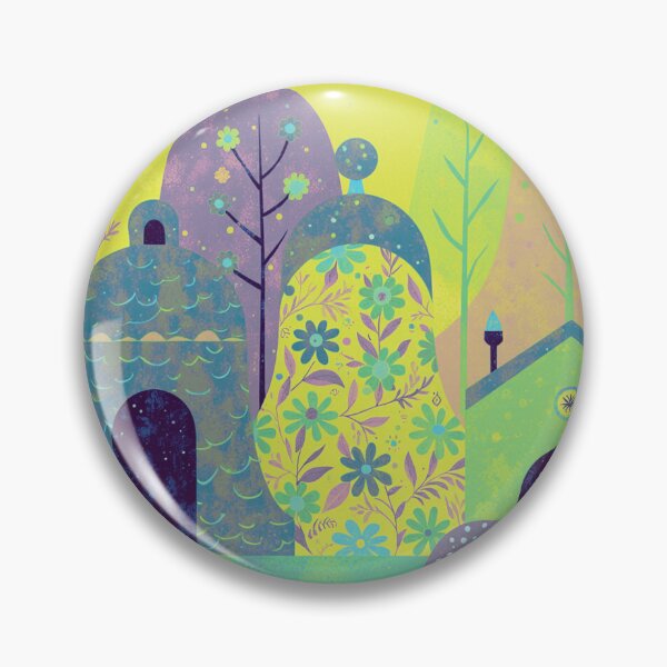 Item preview, Pueblo floral caprichoso / Paisaje botánico acogedor designed and sold by joycrysstudio.