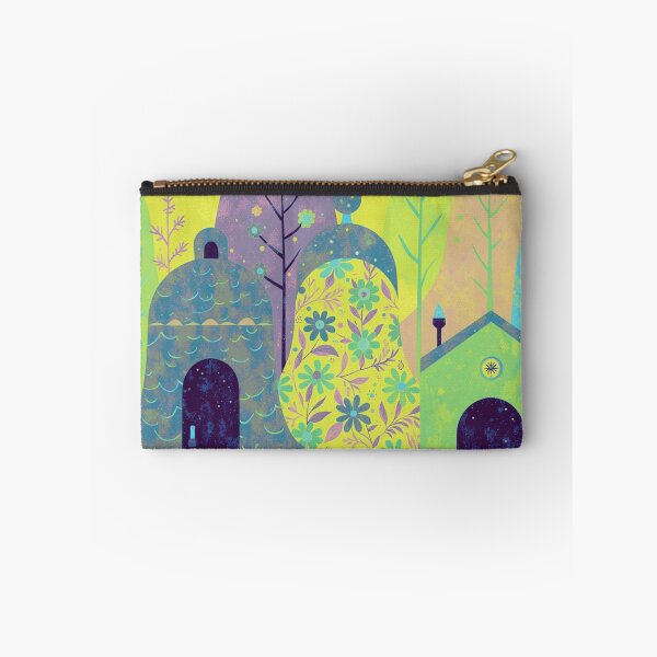 Aperçu de l'œuvre Village floral féerique / Paysage botanique chaleureux créée et vendue par joycrysstudio.