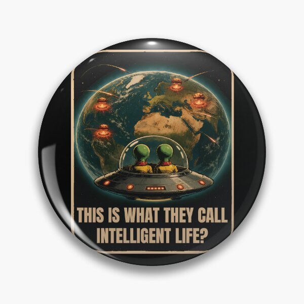 Item preview, Funny Alien UFO Visiting Earth During Nuclear War Pro Peace designed and sold by wtfbba.