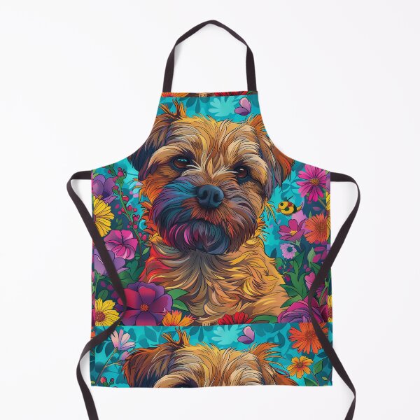Item preview, Flower power Border Terrier designed and sold by MendaciousMina.