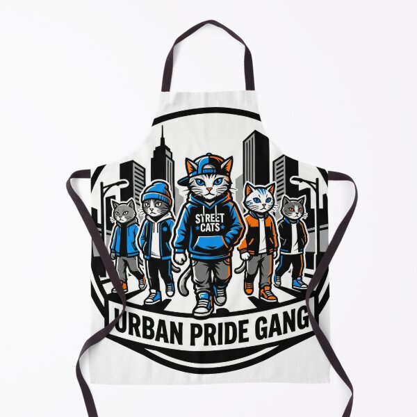 Artikelvorschau, Cool Cats Gang – Hip-Hop-T-Shirt im urbanen Streetstyle mit Tiermotiven entworfen und verkauft von Pollock.
