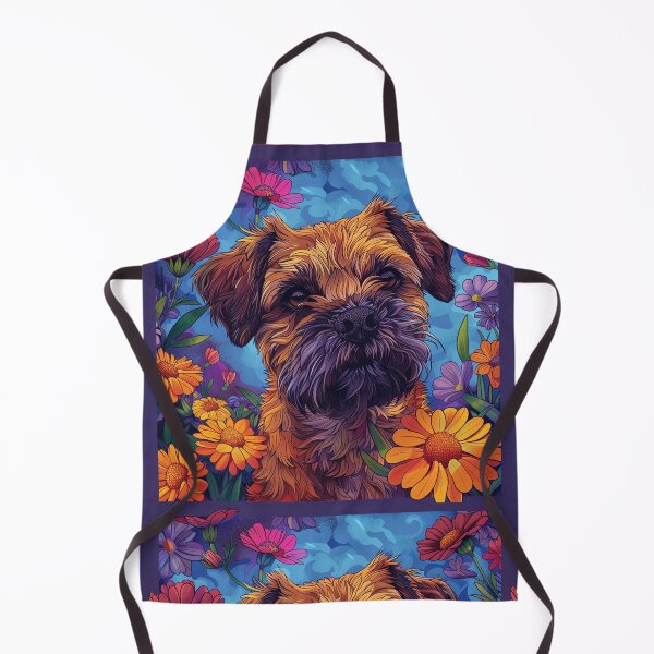 Item preview, Flower power Border Terrier designed and sold by MendaciousMina.