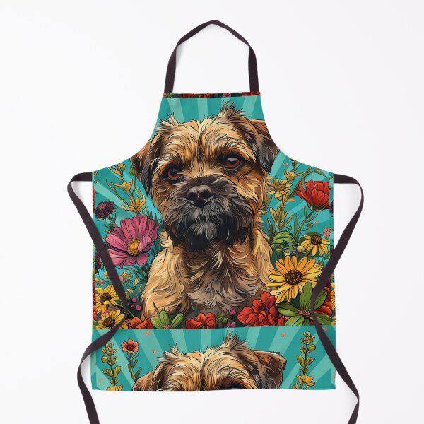 Item preview, Flower power Border Terrier designed and sold by MendaciousMina.