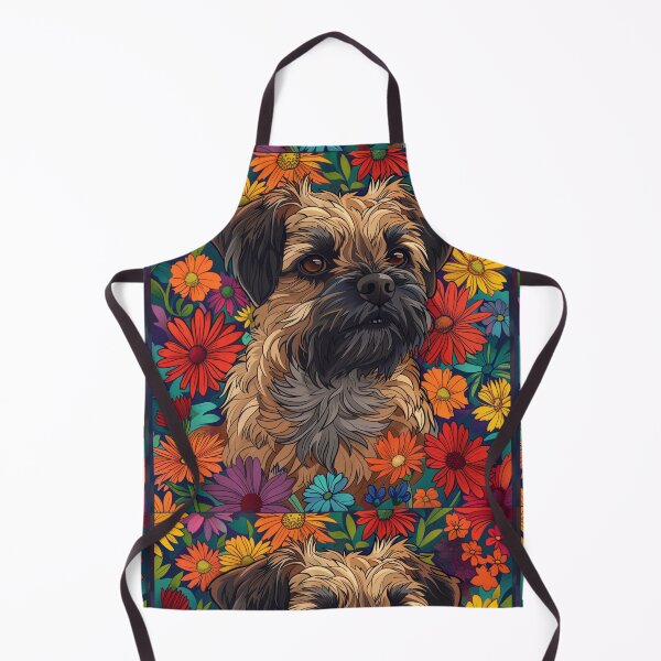Item preview, Flower power Border Terrier designed and sold by MendaciousMina.