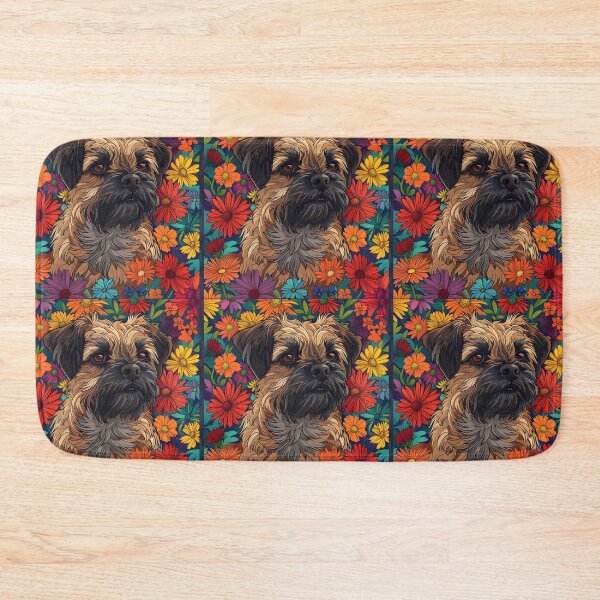 Item preview, Flower power Border Terrier designed and sold by MendaciousMina.