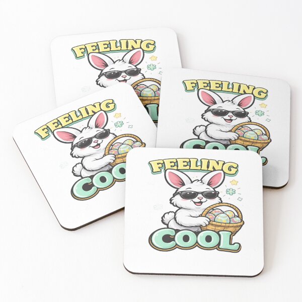Item preview, Feeling Cool Funny Easter Bunny | Cute Egg Basket Bunny  designed and sold by InspiredCreatives.