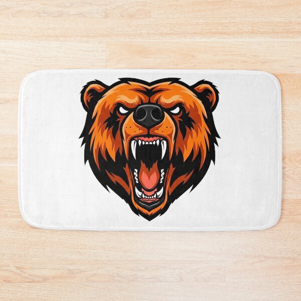 Item preview, Aggressive Bear Streetwear – Bold Orange Roaring Animal Graphic designed and sold by Pollock.