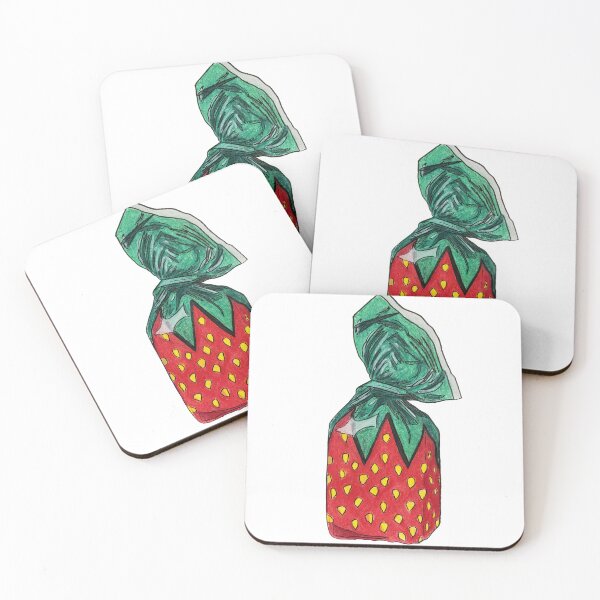 Item preview, Hand Drawn Strawberry Bon Bon Candy designed and sold by Lena Draws.