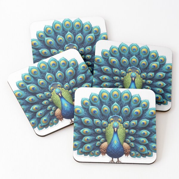 Item preview, Majestic Peacock – Colorful Feather Art Aesthetic Sticker designed and sold by Mojbin.
