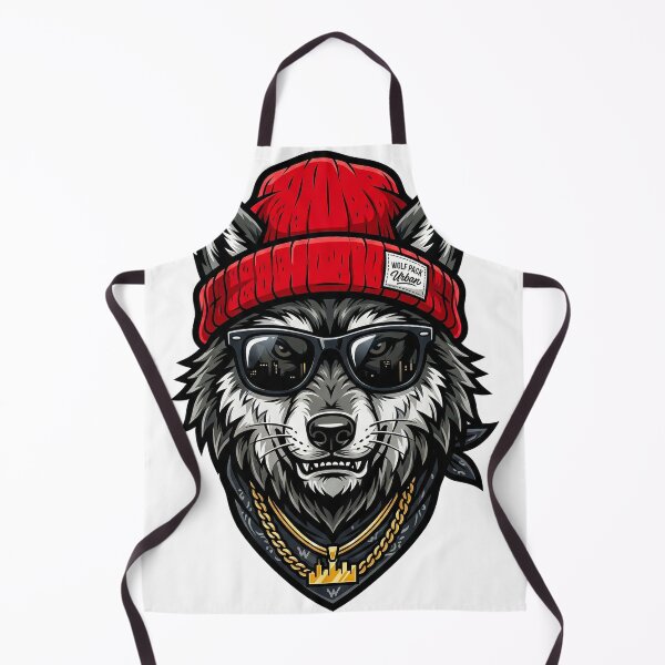 Item preview, Hip Hop Wolf – Cool Wolf with Sunglasses Streetwear Design designed and sold by Pollock.