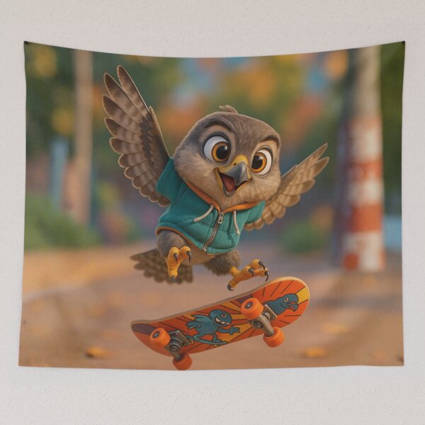 Item preview, Skater Sharp-Shinned Hawk designed and sold by Sillytoe.