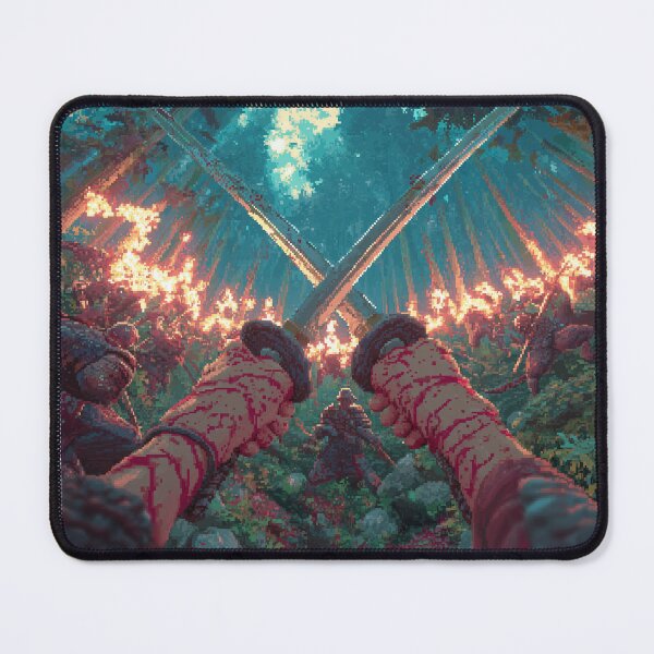 Item preview, Burning Leaves Duel – Pixel Fantasy Battle designed and sold by TechDreamscapes.