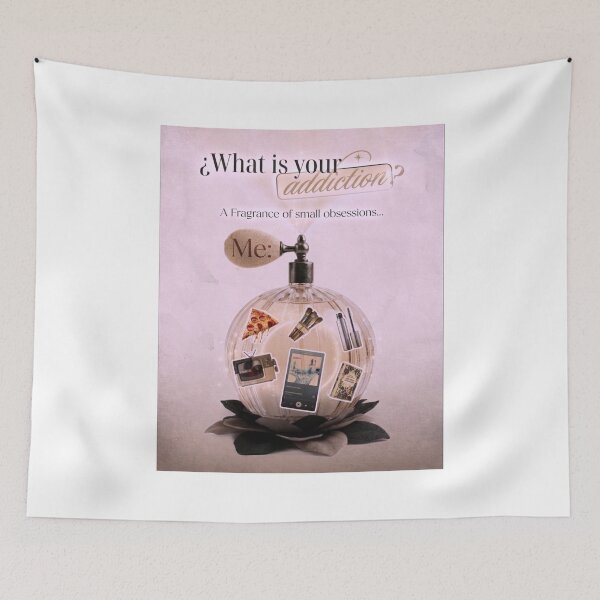 Item preview, WHAT IS YOUR ADDICTION SOFT MAUVE COLLAGE designed and sold by melyverso.