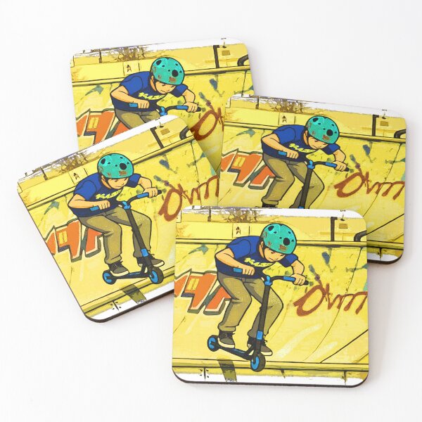 Item preview, Jumping the Ramp - Trick Scooter Rider designed and sold by NaturePrints.