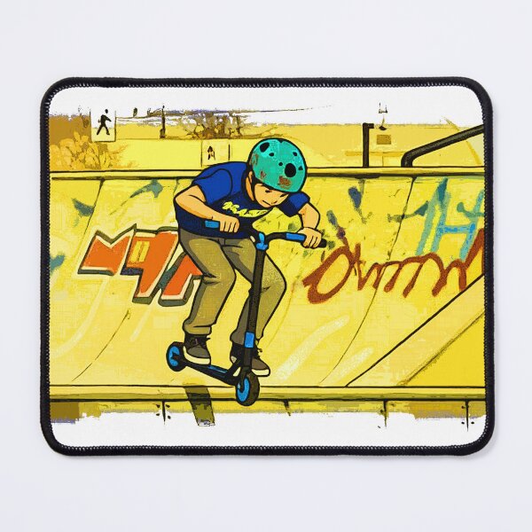 Item preview, Jumping the Ramp - Trick Scooter Rider designed and sold by NaturePrints.