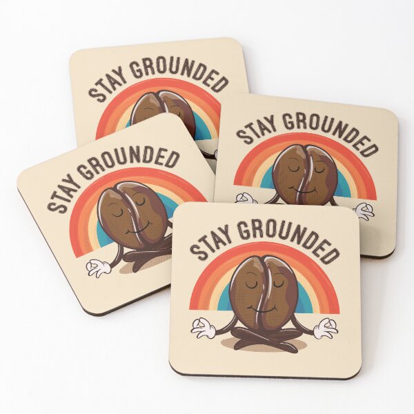 Item preview, Stay Grounded-The Zen Coffee Bean. designed and sold by danhoodstudio.