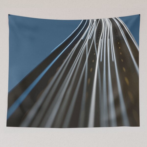 Item preview, Curved Light Trails on Night Highway designed and sold by Arturo Daniel Garcia Palomo.