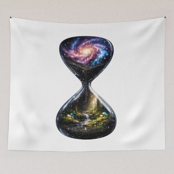 Item preview, Galaxy Forest Hourglass  designed and sold by jgvisualarts.