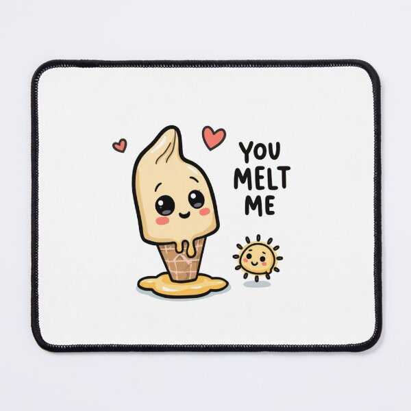 Item preview, You Melt Me – Cute Ice Cream & Sun Love designed and sold by meesara.