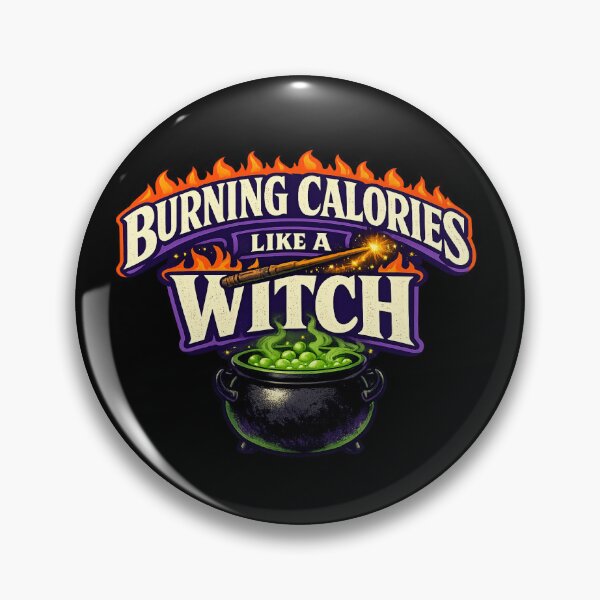 Item preview, Burning Calories Like A Witch Magical Fitness Cauldron Art designed and sold by Mypink.