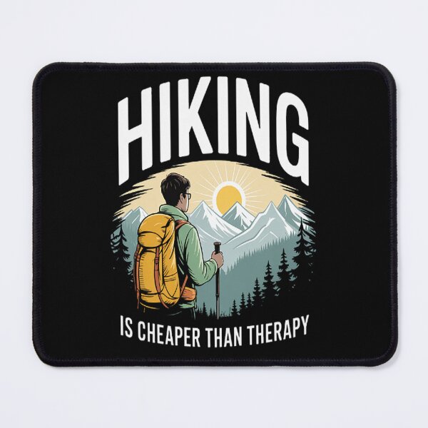 Item preview, Hiking Is Cheaper Than Therapys Nature Adventure Hiking designed and sold by orlodrake.