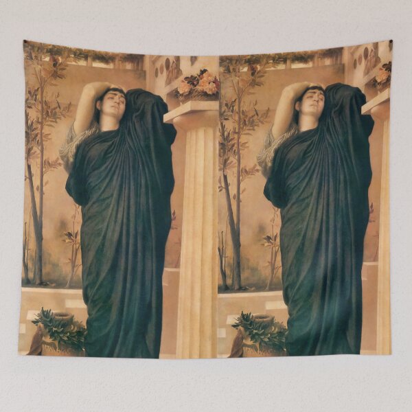Item preview, Frederic Leighton: Electra at the Tomb of Agamemnon (1869) - Greek Tragedy Art designed and sold by stevepmp.
