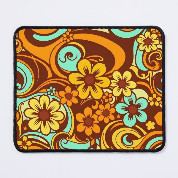 Item preview, Retro 70s Floral Pattern | Groovy Vintage Flowers designed and sold by Good Vibes .
