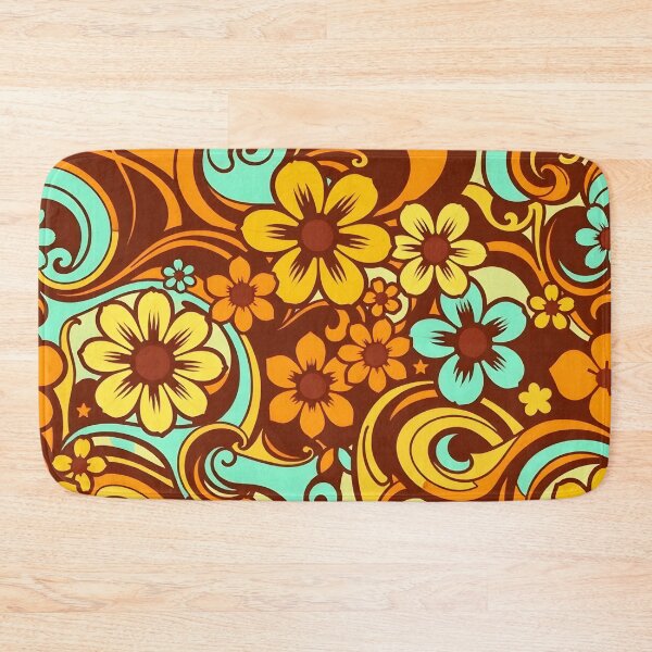 Item preview, Retro 70s Floral Pattern | Groovy Vintage Flowers designed and sold by Good Vibes .