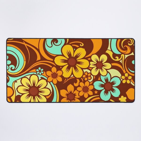 Item preview, Retro 70s Floral Pattern | Groovy Vintage Flowers designed and sold by Good Vibes .