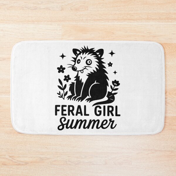 Item preview, Feral Girl Summer Possum Funny Opossum Meme designed and sold by Eh Plus Designs.