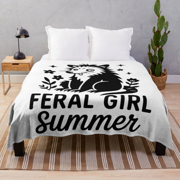 Item preview, Feral Girl Summer Possum Funny Opossum Meme designed and sold by Eh Plus Designs.