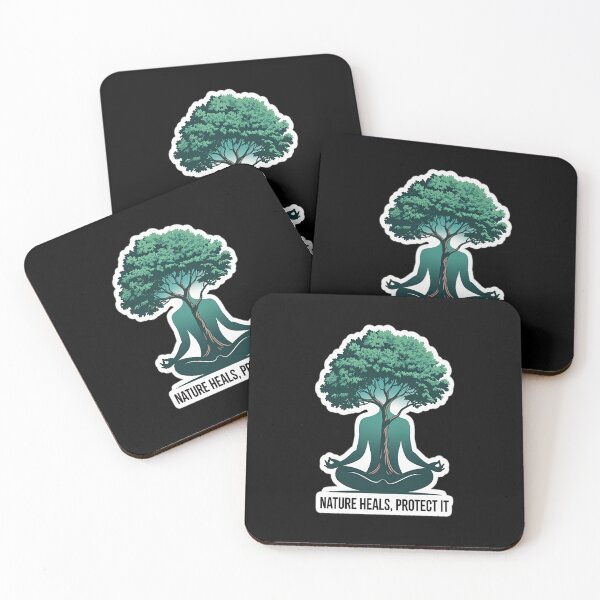 Item preview, Nature Heals Protect It Meditation Tree Artwork Earth Day designed and sold by orlodrake.