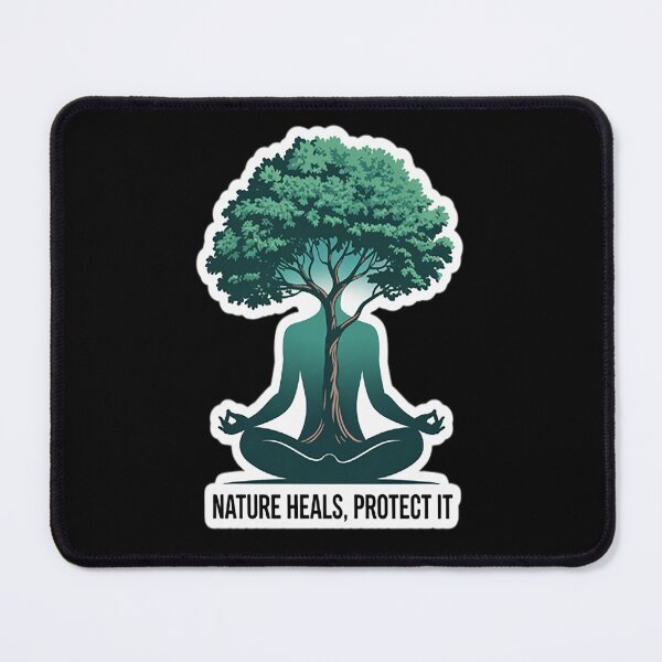 Item preview, Nature Heals Protect It Meditation Tree Artwork Earth Day designed and sold by orlodrake.