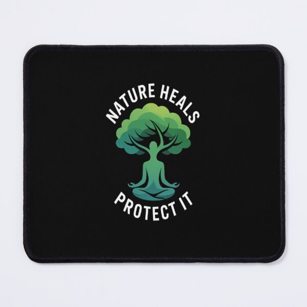 Item preview, Nature Heals Protect It Yoga Tree Earth Day designed and sold by orlodrake.