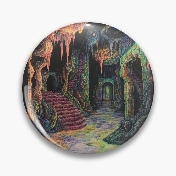 Aperçu de l'œuvre Crayon Lovecraft Ruins – Omega Days Cave créée et vendue par TechDreamscapes.