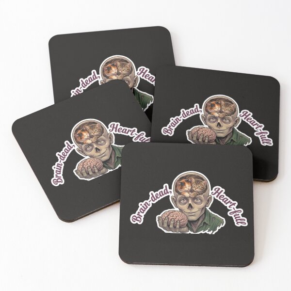 Item preview, “Brain-Dead, Heart-Full: The Purrfect Zombie” designed and sold by sypetru.