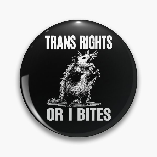 Item preview,  Trans Rights Or I Bites Funny Raccon designed and sold by Ariana De Amicis.