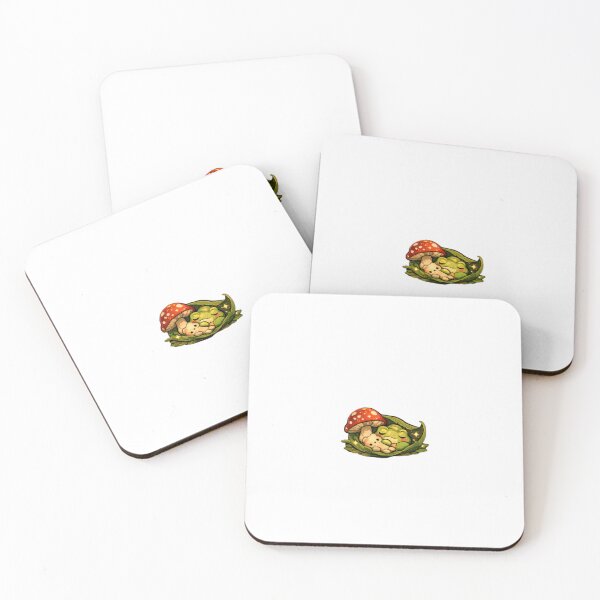 Item preview, Frog Sleeping Under Mushroom designed and sold by Willow&WispCo..
